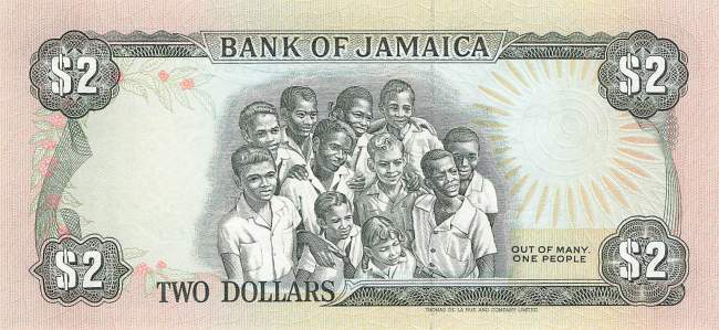 Jamaika 2 Dollar 1993 p69e